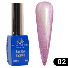 Global Fashion Гель-лак кошачий глаз Rainbow Laser cat eyes №02 8 мл