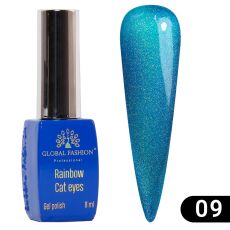 Global Fashion Гель-лак кошачий глаз Rainbow Laser cat eyes №09 8 мл