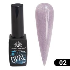Global Fashion База каучуковая Disco Opal светоотражающая №02 8 мл