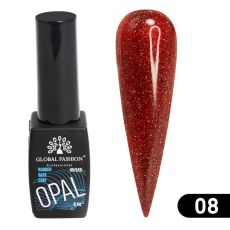 Global Fashion База каучуковая Disco Opal светоотражающая №08 8 мл