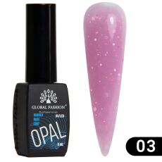 Global Fashion База каучуковая Glitter Opal №03 8 мл