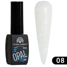 Global Fashion База каучуковая Glitter Opal №08 8 мл