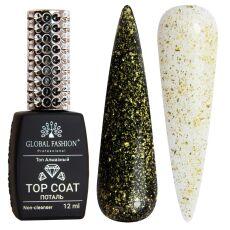 Global Fashion Топ алмазный без липкого слоя Поталь Light Gold Foil 12 мл