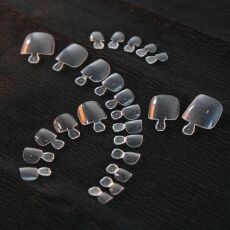 Global Fashion Гелевые типсы для педикюра 240 шт