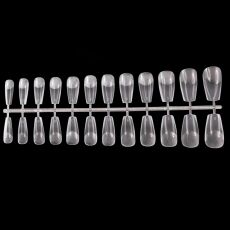 Global Fashion Гелевые типсы для наращивания 504 шт средняя балерина