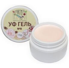 Tartiso Гель камуфлирующий для моделирования ногтей №08 15 гр молочный