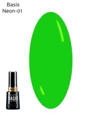 Gellaktik База цветная BASIS NEON №01 GREEN 12 мл
