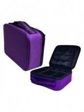 Бьюти-кейс для лэшмейкеров и бровистов 24х22х8 см фиолетовый CHLES-2
