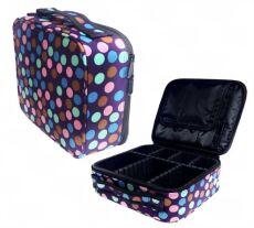 Бьюти-кейс для лэшмейкеров и бровистов 24х22х8 см цветные круги CHLES-5