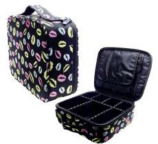 Бьюти-кейс для лэшмейкеров и бровистов 24х22х8 см цветные губы CHLES-8