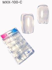 Mirage Типсы гелевые 100 шт XX-С короткий квадрат прозрачные