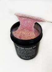 Tartiso Гель с блестками для наращивания ногтей AURORA №12 100 гр