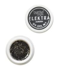 Tartiso Гель с блестками для наращивания ногтей AURORA ELEKTRA №01 15 гр