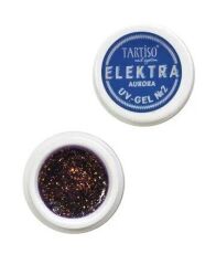 Tartiso Гель с блестками для наращивания ногтей AURORA ELEKTRA №02 15 гр
